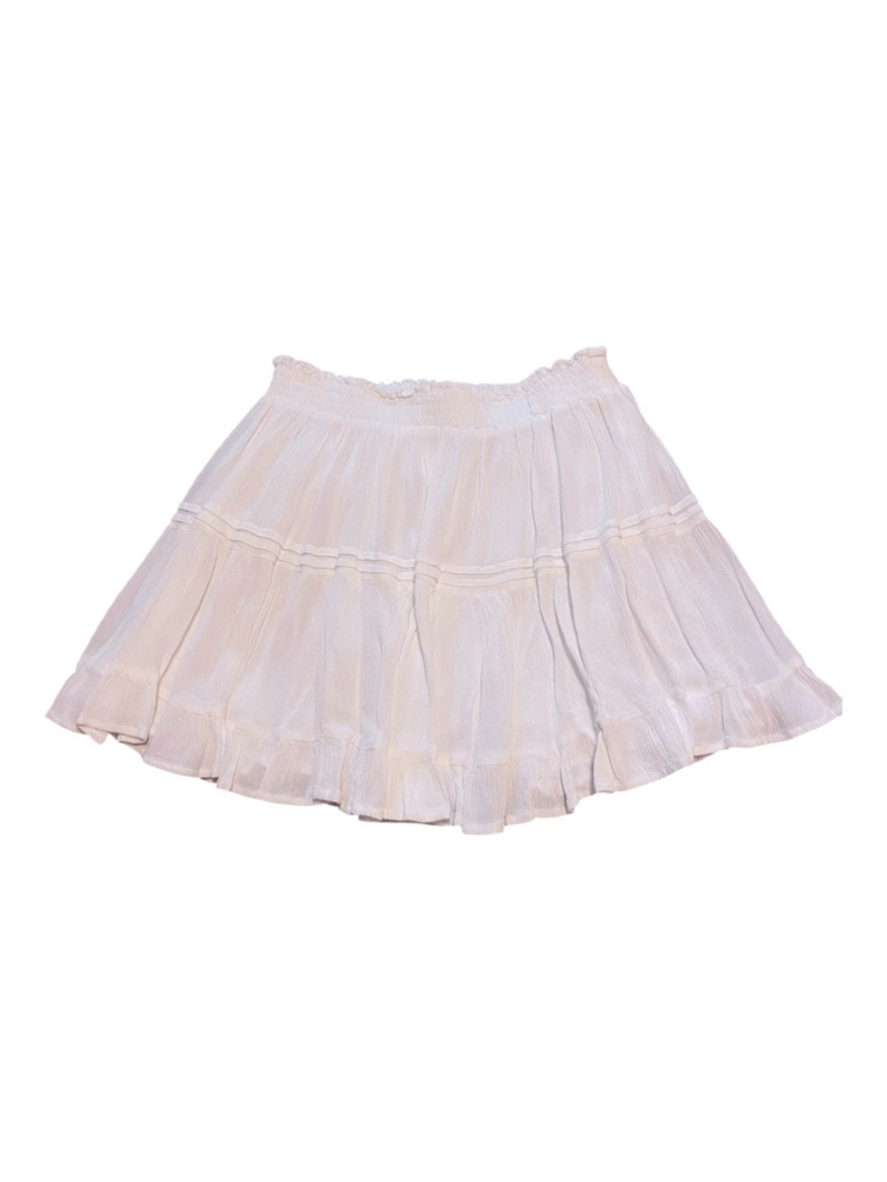 Whimsical Princess Polly White Tiered Flowy Mini Skirt Sz 2